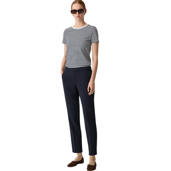 Theory Pants - Theory Treeca Pull-On Pants Admiral Crepe Navy Blue Size 4